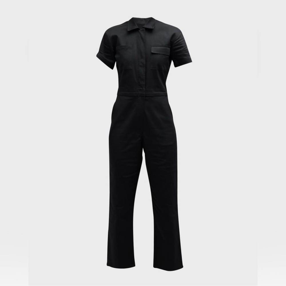 Rivet Utility stretch short-sleeve jumpsuit